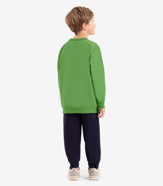 Conjunto Infantil Blusão Com Calça Rovi Kids Verde