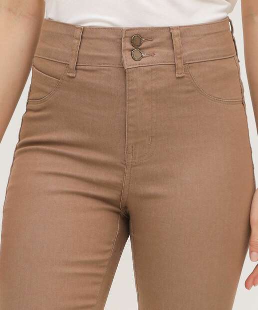 Calça Feminina Sarja Skinny Push Up