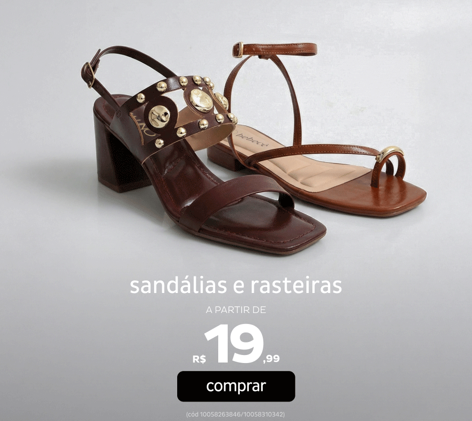 Sandálias e Rasteiras