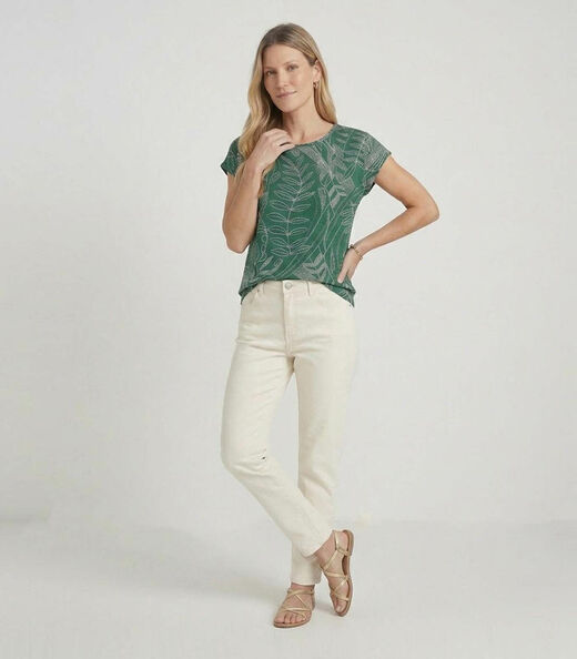 Blusa Feminina em Malha Visco Infinita Cor Verde