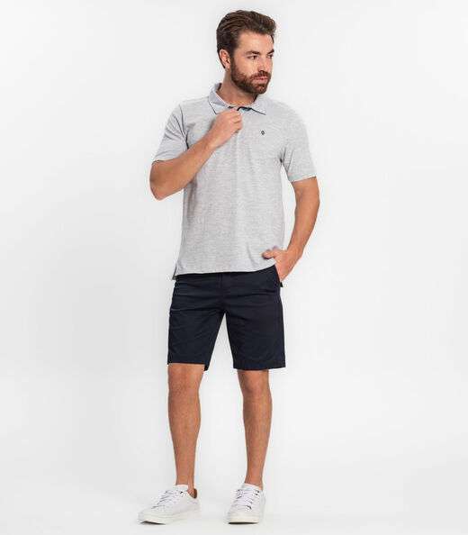 Bermuda Masculina Em Sarja Diametro Azul