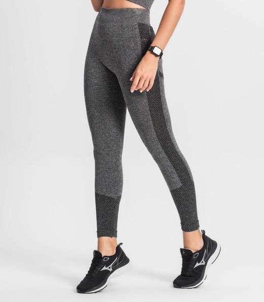 Legging Feminina Cintura Alta Seamless Style Box Preto