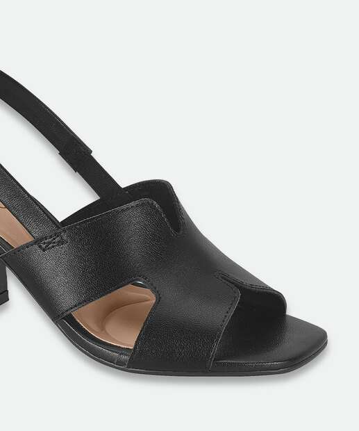 Sandália Salto Grosso Feminina Beira Rio Preto