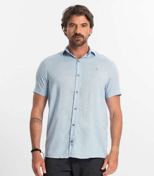 Camisa Masculina Diametro Azul