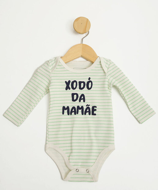 Body Infantil Bebê Estampa Frase Mr Tam 0 a 12 Meses