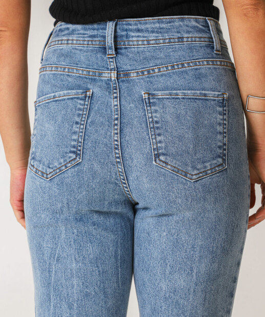 Calça Jeans Feminina Flare Marisa