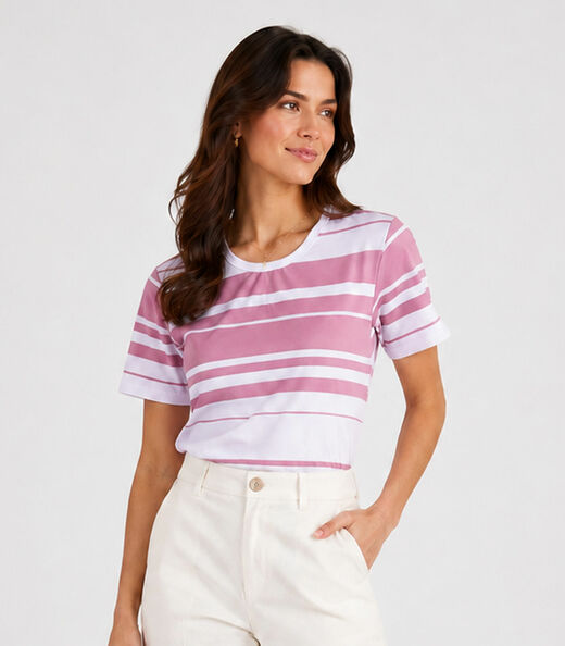 Image_Blusa Feminina Básica Em Tecido Tian Infinita Cor Rosa