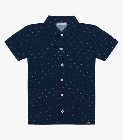 Camisa Infantil Masculina Trick Nick Azul