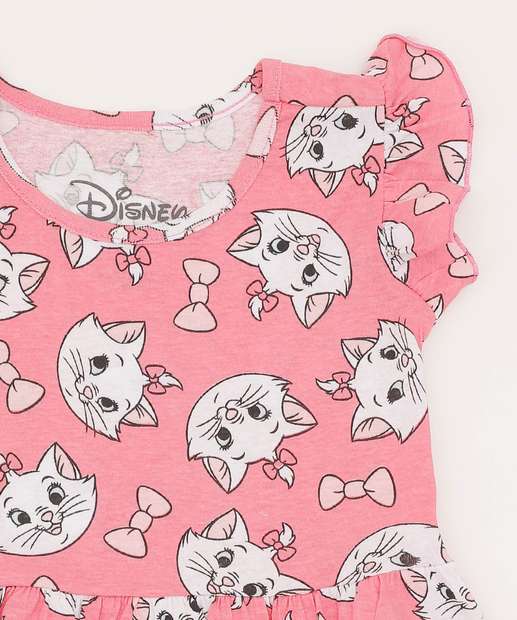 Vestido Infantil Estampa Marie Disney Tam 1 a 3