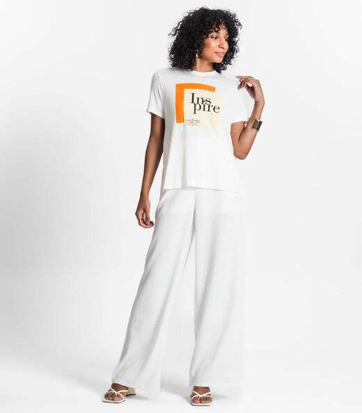 Blusa Feminina Estampada Select Bege