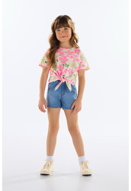 Blusa Infantil Feminino em Cotton Quimby