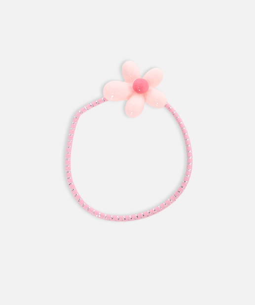 Kit 4 Peças Elásticos De Cabelo Infantil Marisa Rosa