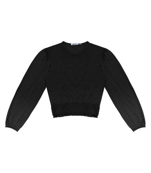 Blusão Juvenil Feminino Manga longa Minty Preto
