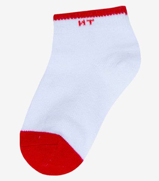 Kit 3 Pares De Meia Cano Curto Infantil Trick Nick Bege