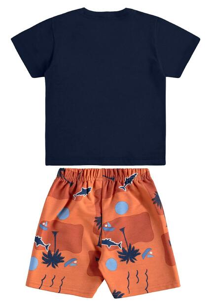 Conjunto Camiseta Bermuda Tubarão Bee Loop