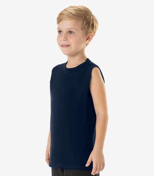 Regata Básica Infantil Masculina Rovitex Kids Azul