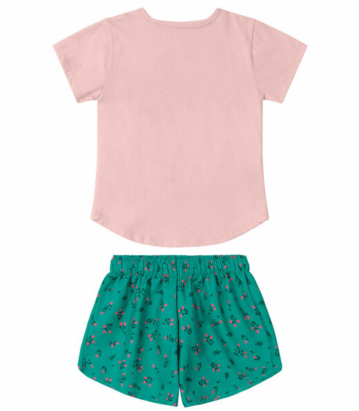 Conjunto Infantil Feminino Music Rovitex Rosa