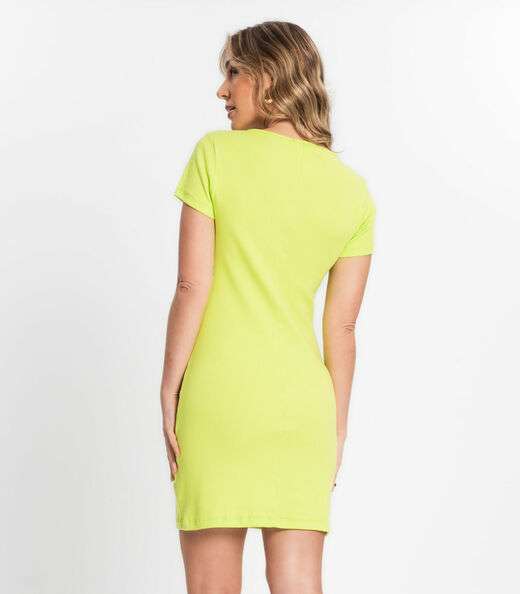 Vestidos Curto De Ribana Femnino Endless Verde