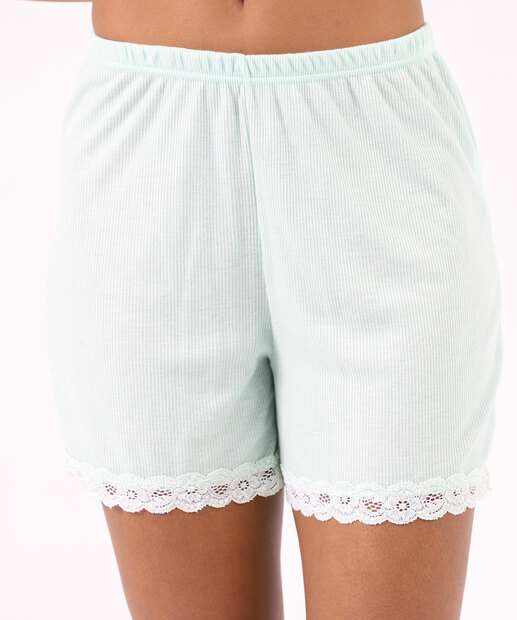 Pijama Feminino Maternidade Canelado Marisa Verde