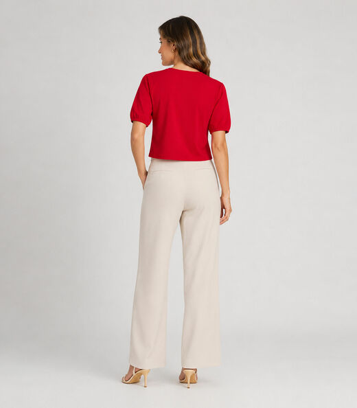 Blusa Feminina Em Tecido Henera Infinita Cor Vermelho