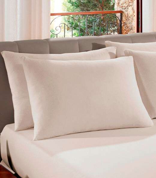 Kit 4 Fronhas em Malha Lisa Vivaldi Off White