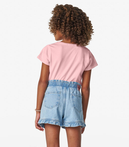 Blusa feminina em Cotton Leve Trick Nick Rosa