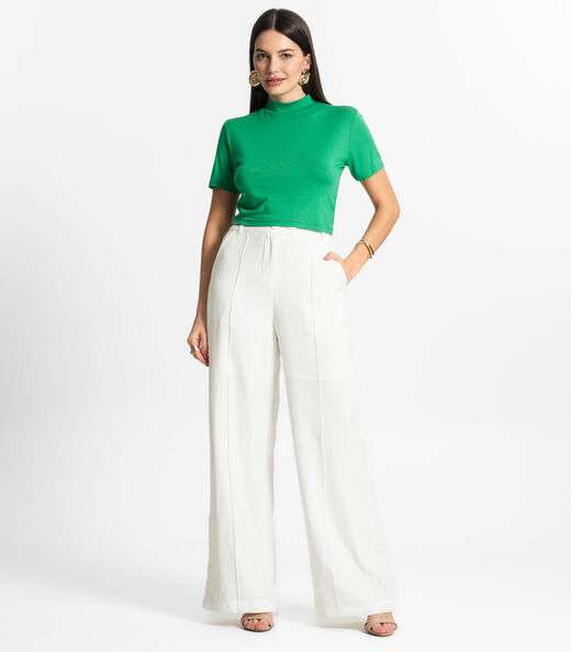 Blusa Cropped Feminina Select Verde