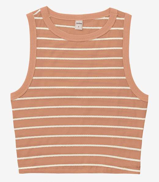 Regata Feminina em Cotton Leve Rovitex Marrom