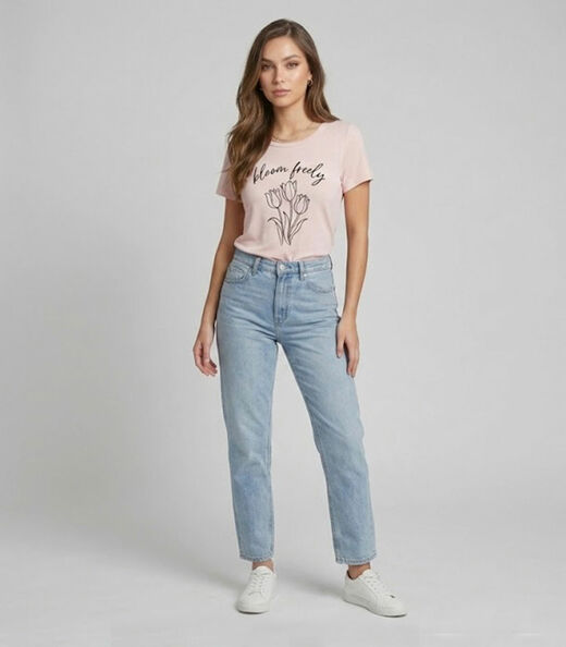 Blusa Feminina em Malha Visco Infinita Cor Rosa