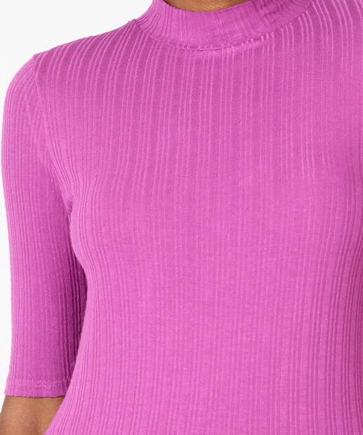 Blusa Feminina Canelada Manga Curta Marisa
