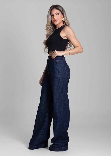 Calça Jeans Sawary Wide Leg - 282832