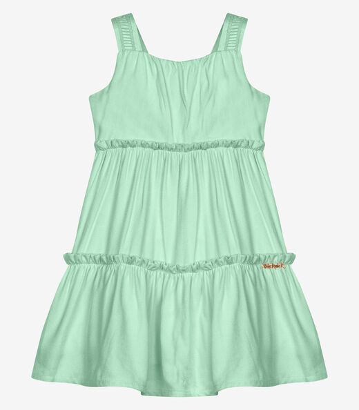 Image_Vestido Infantil Menina Viscose Doby Trick Nick Verde