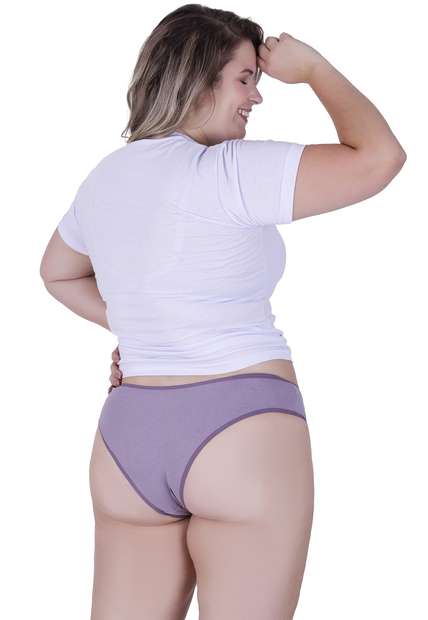 Calcinha Sonho Plus Size Algodão Concept Lingerie Satim