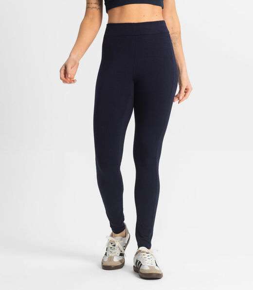 Legging Feminina em Cotton Pesado Select Azul