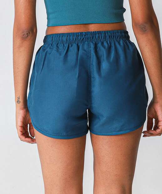 Short Feminino Fitness Amarração Marisa Azul