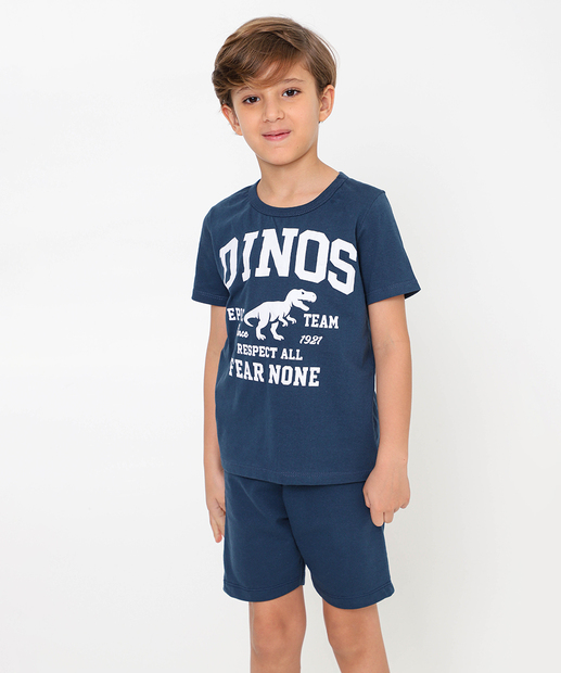 Image_Conjunto Infantil Dinossauro Marisa Tam 4 a 10 Azul