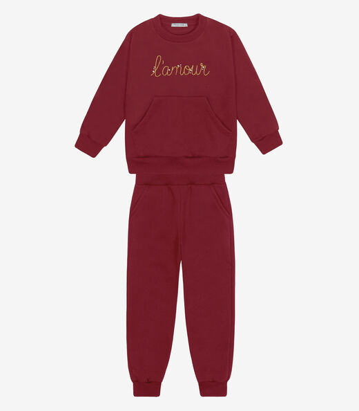 Image_Conjunto Blusão com Calça Menina  Trick Nick Vermelho