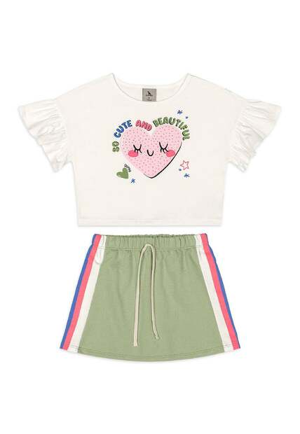 Conjunto Blusa Short-Saia Quimby