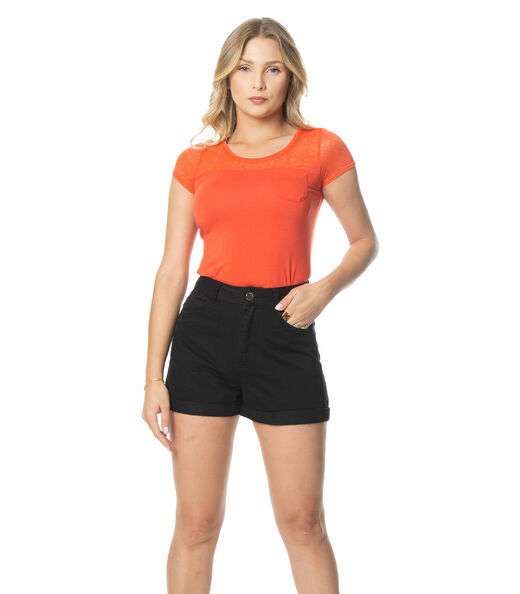 Shorts Mom Feminino  Endless Preto