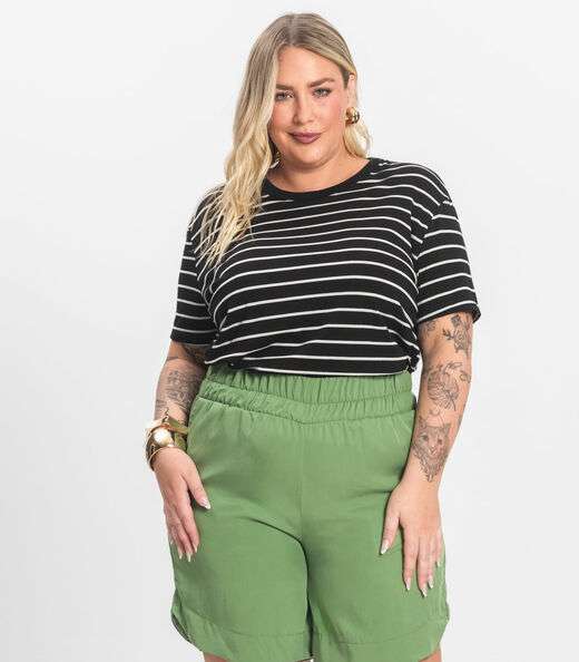 Image_Blusa Feminina Plus Size Gola Redonda Secret Glam Preto