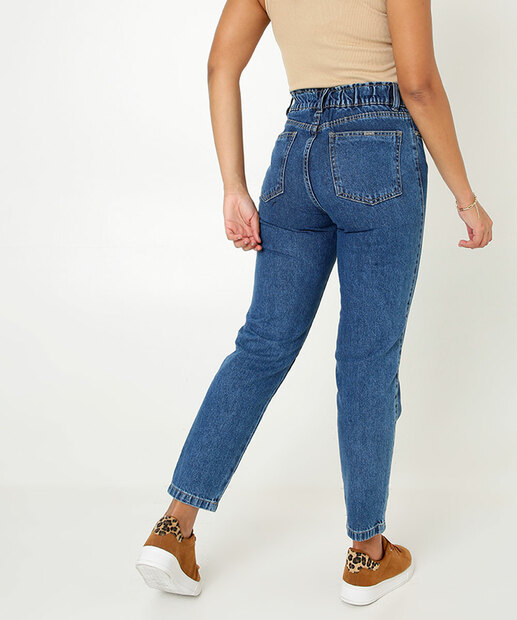 Calça Mom Feminina Cintura Alta Zune Jeans