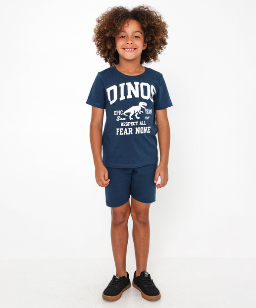 Image_Conjunto Infantil Dinossauro Marisa Tam 4 a 10 Azul
