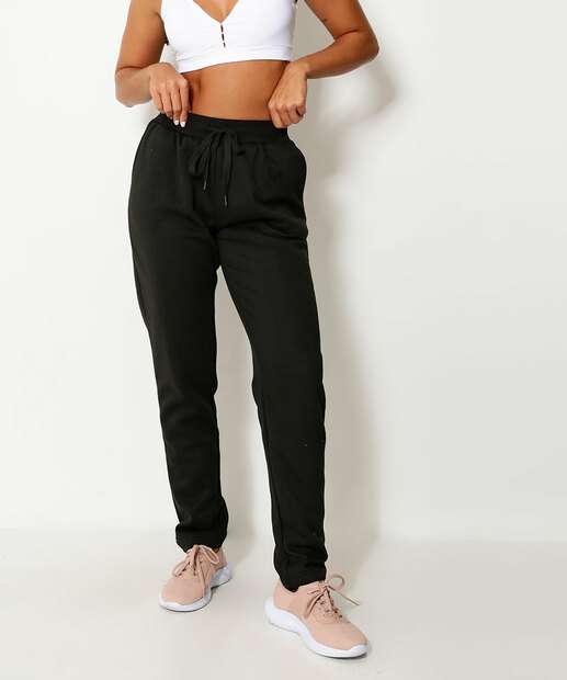 Calça Moletom Reta Feminina Marisa