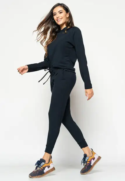 Kit 2 Calças  Comfy Jogger  Moletinho Preta e Grafite