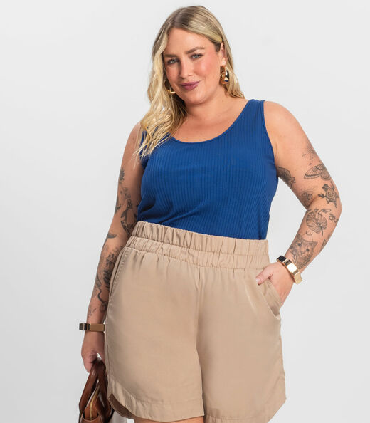 Image_Regata Plus Size Em Ribana Canelada Secret Glam Azul