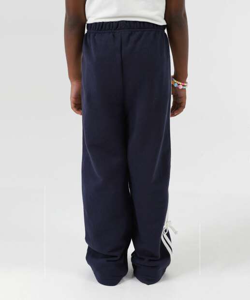 Calça Infantil Moletinho Hello Kitty Tam 4 a 10 Azul