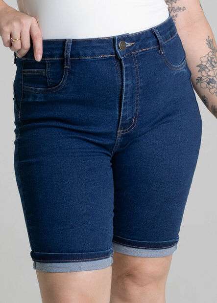 Bermuda Jeans Sawary Plus Size - 279227