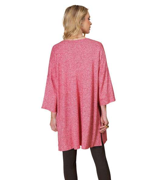 Cardigan Alongado Rovitex Vermelho