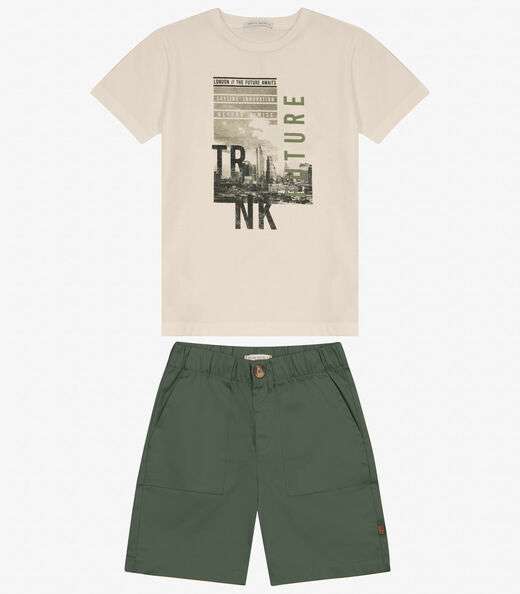Image_Conjunto Camiseta e Bermuda Trick Nick Bege