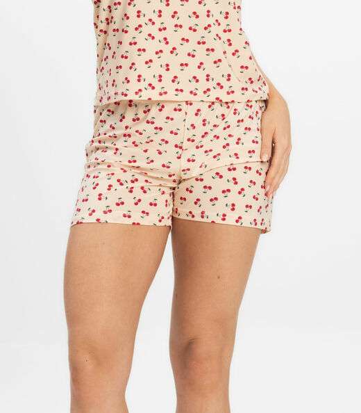 Short Doll Curto Feminino De Liganete Bella Ana Bege